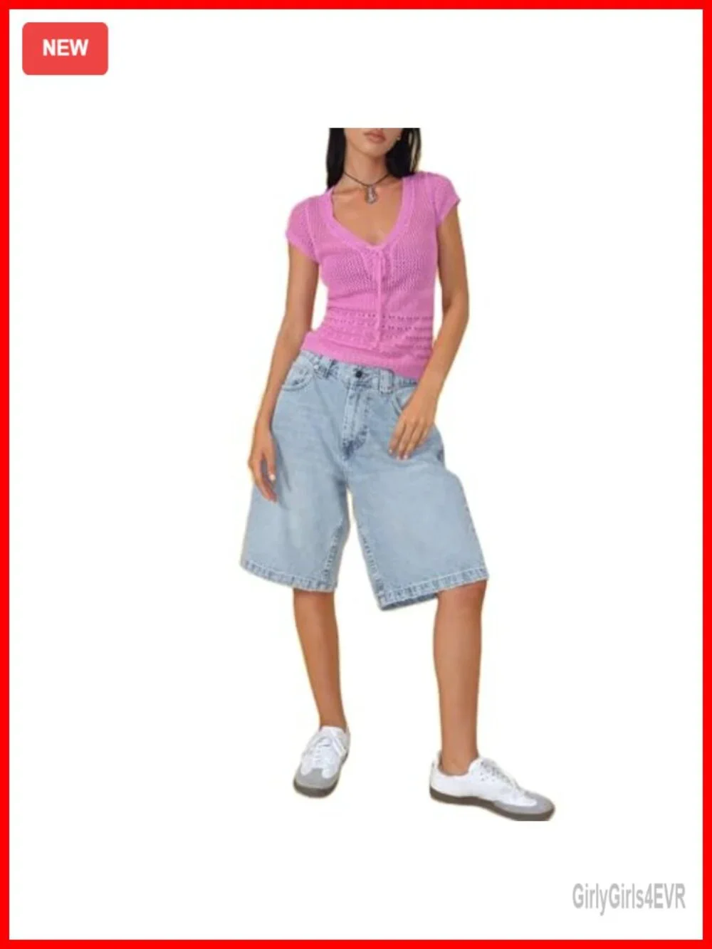 High Waisted Carpenter Denim Shorts with Pockets Y2K Trendy Summer Jorts